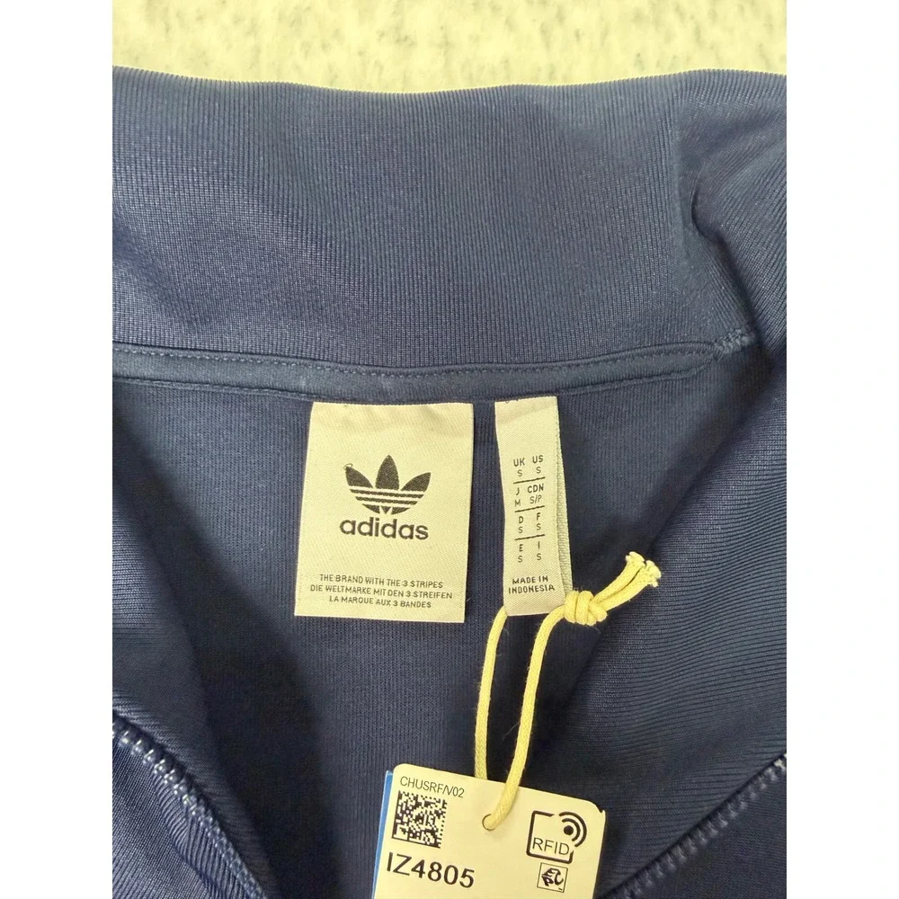Adidas‎ Originals Funnelneck TT Track Top Night Indigo Navy IZ4805 Mens Size S